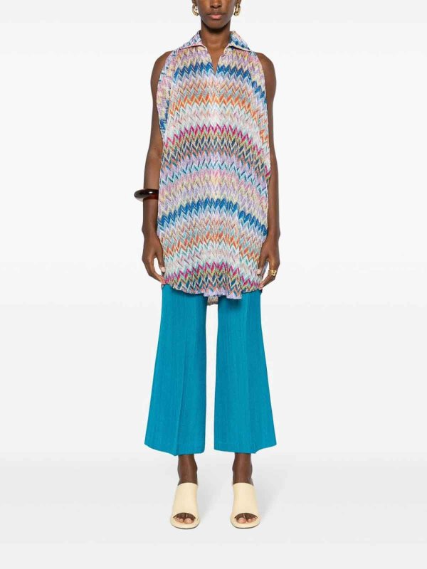 The Best Shops MISSONI: shirts - Zigzag Pattern Oversized Shirt