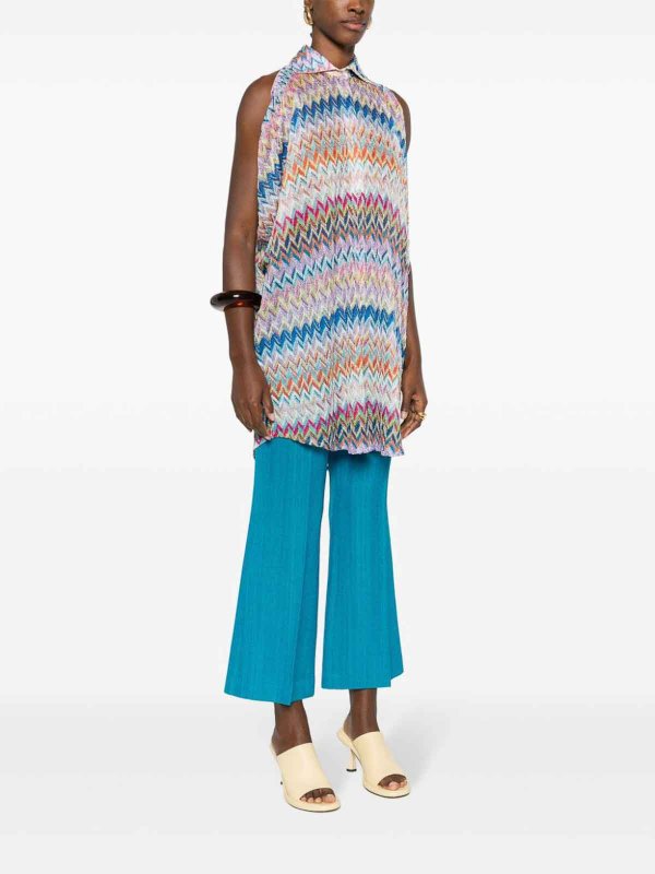 Zigzag Pattern Oversized Shirt shop online: MISSONI