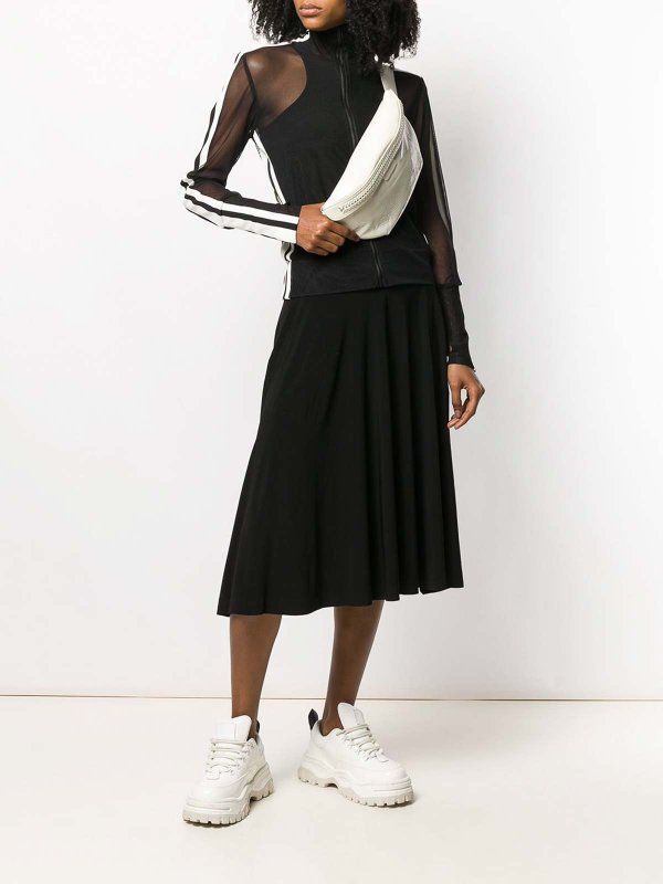 Norma Kamali: Knee length skirts & Midi online - Flared Midi Skirt