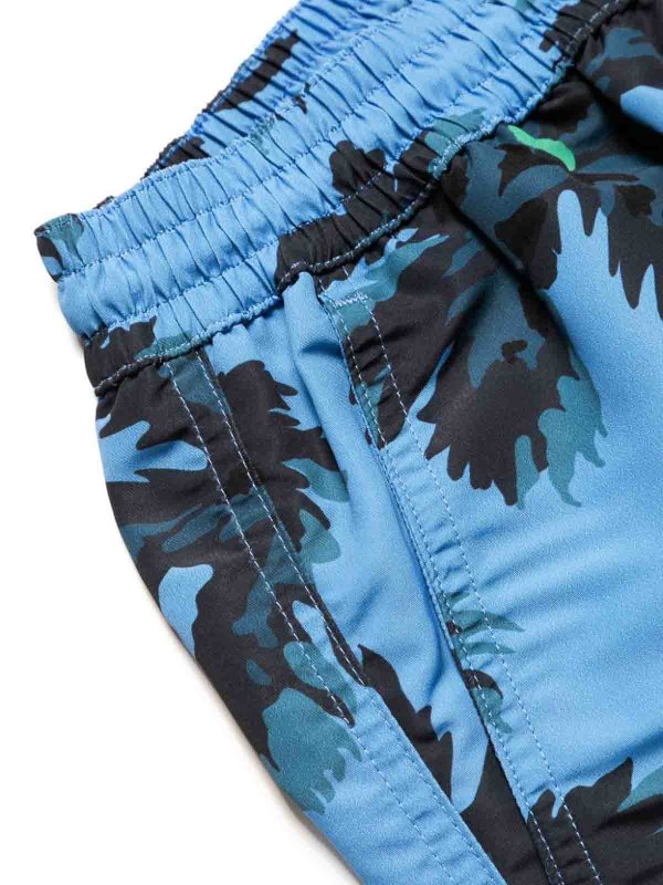 PAUL SMITH: Trousers Shorts online - Palm Burst Print Swim Shorts