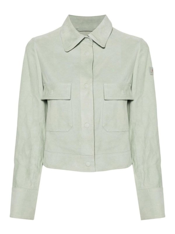 PEUTEREY: casual jackets - Era Suede Leather Jacket