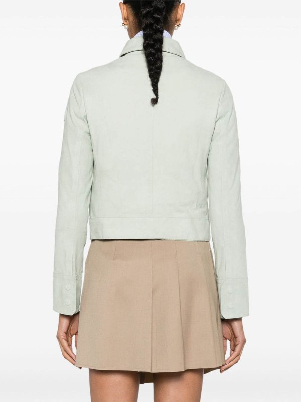 PEUTEREY: casual jackets online - Era Suede Leather Jacket