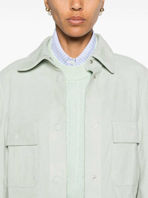 The Best Shops PEUTEREY: casual jackets - Era Suede Leather Jacket