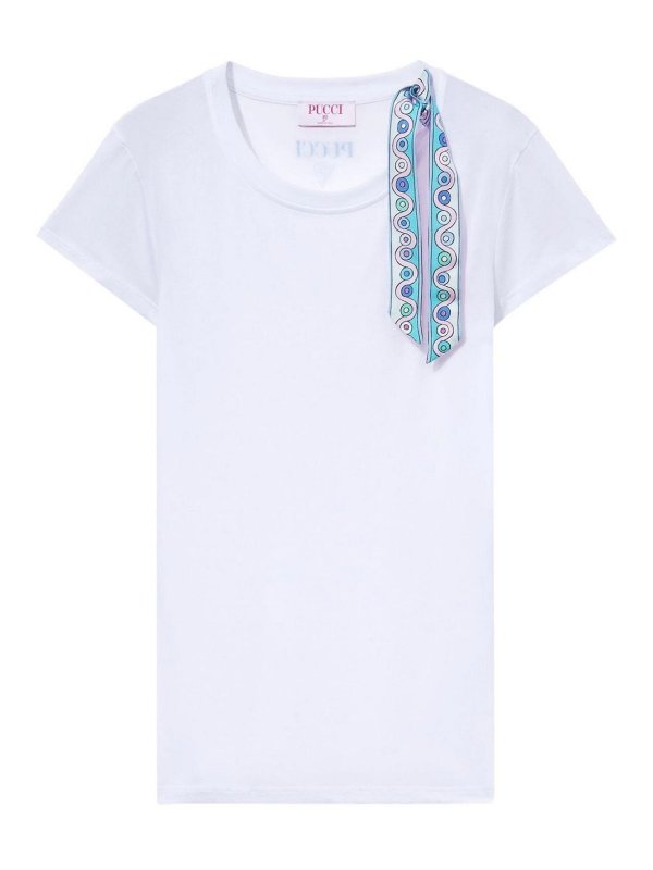 EMILIO PUCCI: Tシャツ - Tシャツ - 白