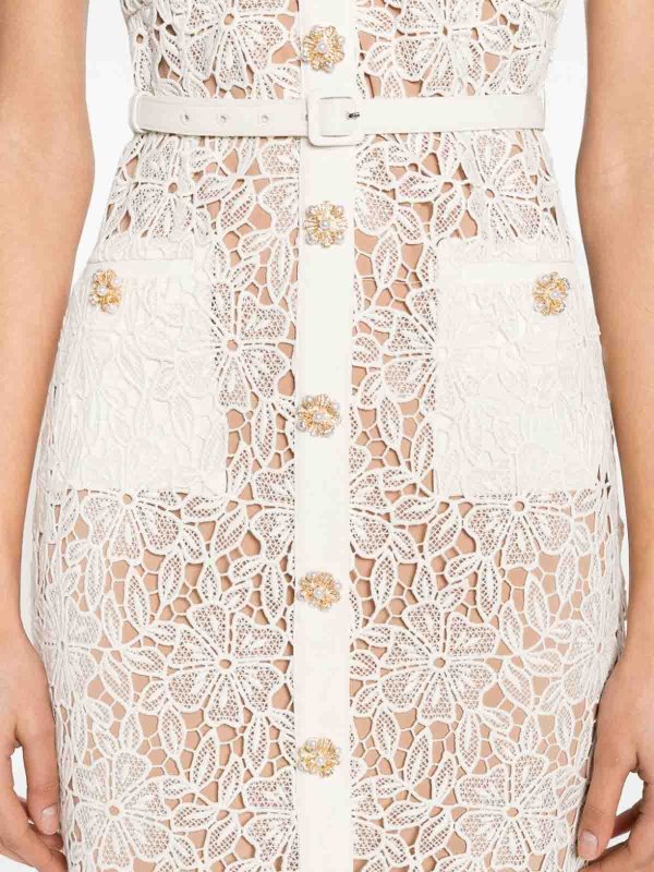 Self Portrait buy online Abito midi in pizzo