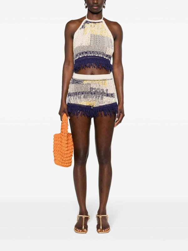 ショーツ SPORTMAX COTTON KNITTED SHORTS Sportmax Cotton Knitted Shorts - Grey - Women | 12331022600001