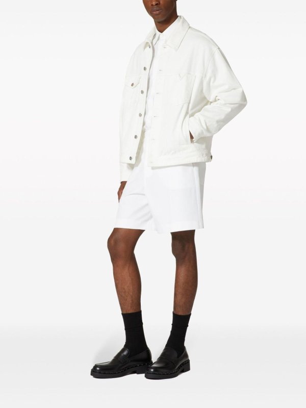 V Detail Denim Jacket shop online: VALENTINO