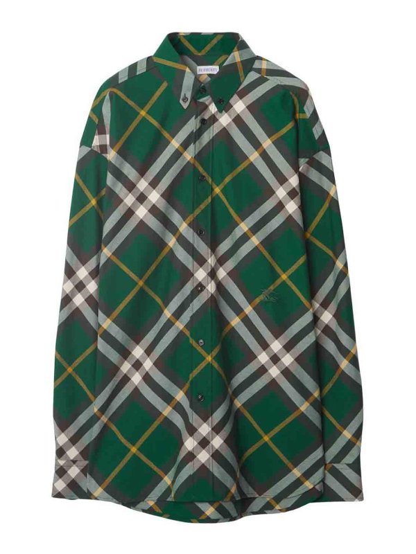 BURBERRY: Hemden - Hemd - Grün