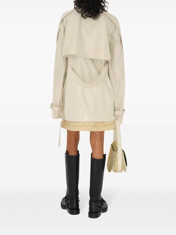 The Best Shops BURBERRY: trench coats - Silk Short Trench Coat