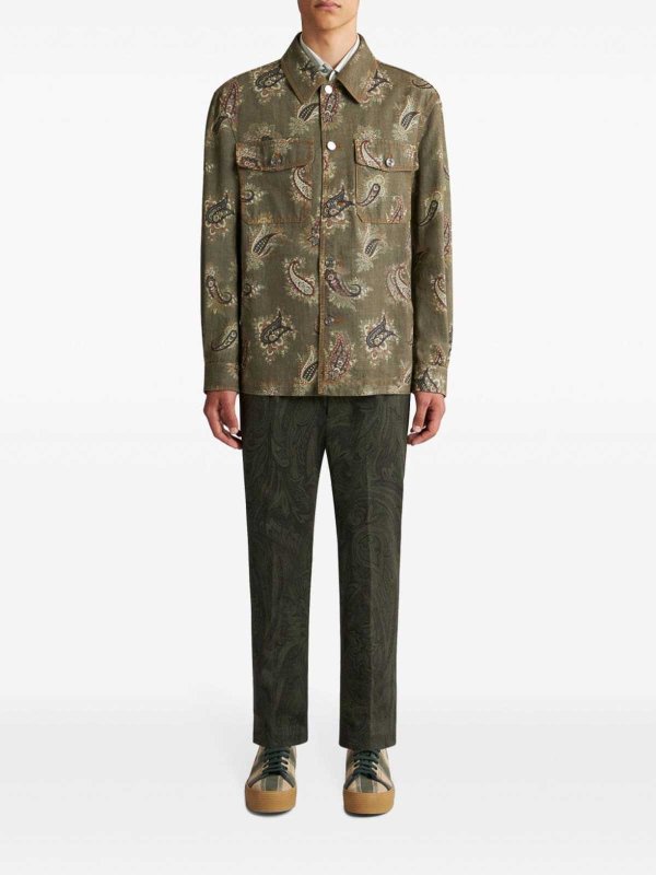 ETRO: Chemises online - Chemise - Vert