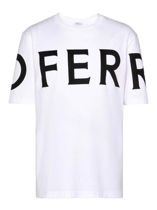FERRAGAMO: T-shirts - T-Shirt - Weiß