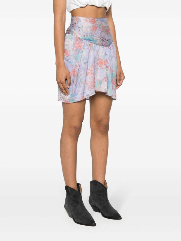 The Best Shops Iro: minigonne - Minigonna in seta con stampa floreale