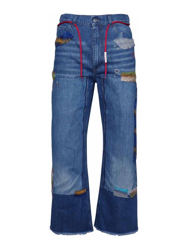 Marni: ブーツカットジーンズ - ブーツカットジーンズ - ブルー