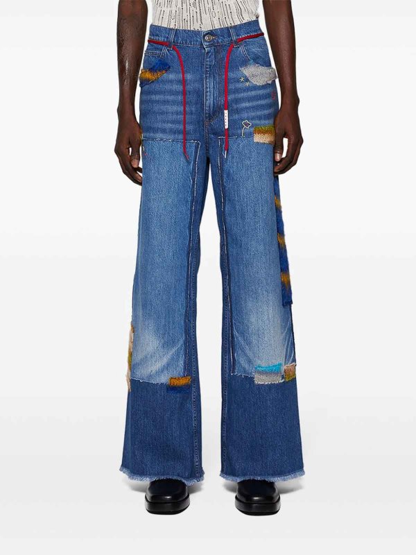 ブーツカットジーンズ - ブルー shop online: Marni