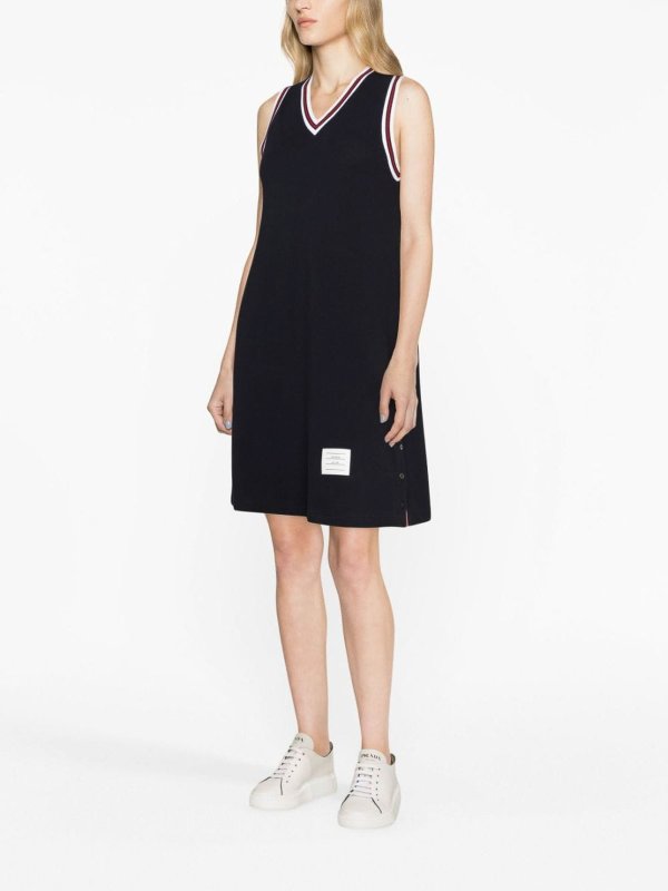 Rwb Cotton Tennis Dress shop online: THOM BROWNE