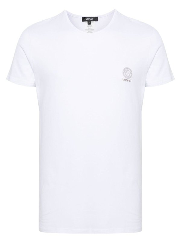 The Best Shops VERSACE: t-shirts - Logo Organic Cotton T-Shirt