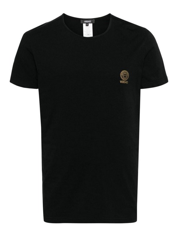 VERSACE: Camisetas - Camiseta - Negro