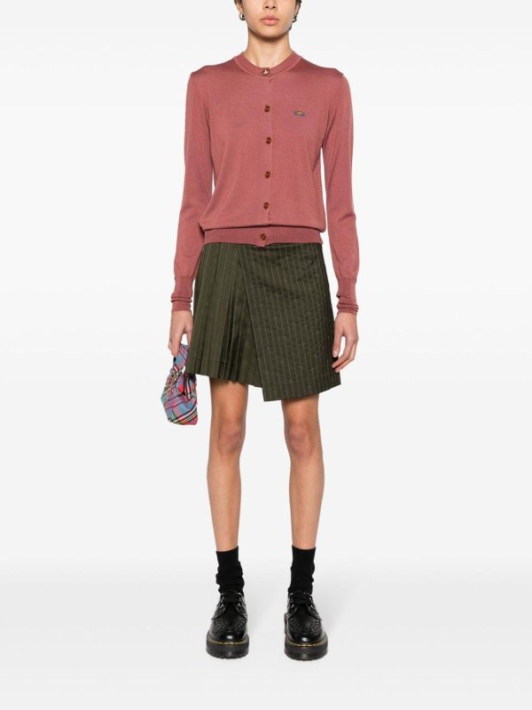 The Best Shops VIVIENNE WESTWOOD: Cardigans - Cardigan - Dunkelrot