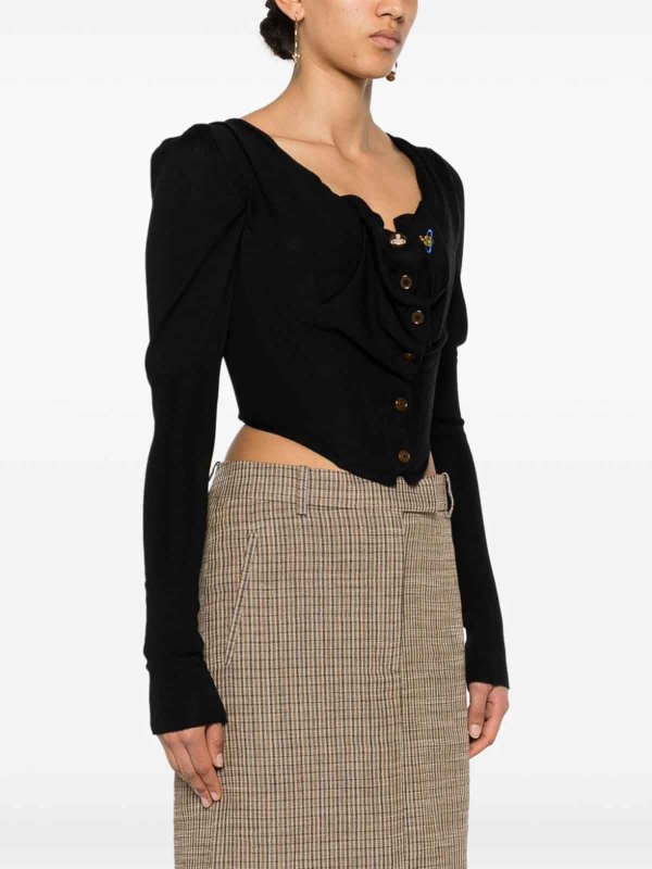 Bea Wool And Silk Blend Corset shop online: VIVIENNE WESTWOOD