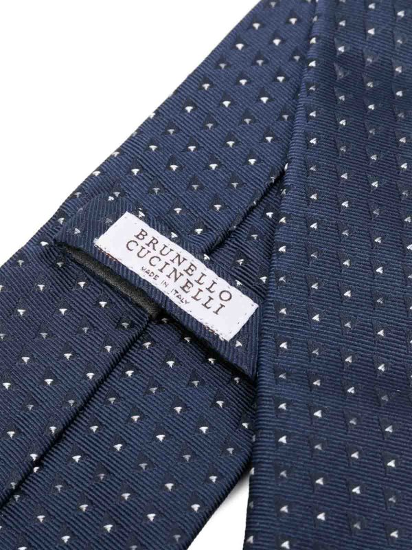 BRUNELLO CUCINELLI: ties & bow ties online - Silk Dotted Tie