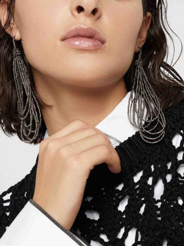 The Best Shops BRUNELLO CUCINELLI: Earrings - Silver Earrings