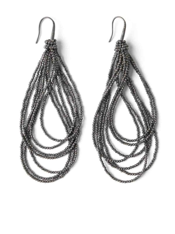 Silver Earrings shop online: BRUNELLO CUCINELLI