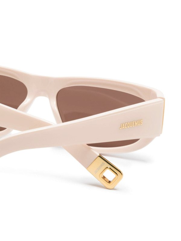 The Best Shops JACQUEMUS: Sonnenbrillen - Sonnenbrille - Beige