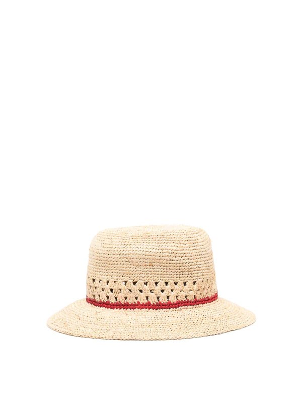 PAUL SMITH: hats & caps - Straw Fedora Hat