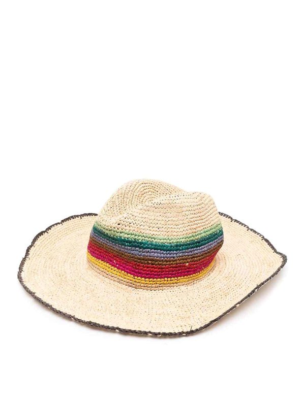 PAUL SMITH: cappelli - Raffia Fedora Hat