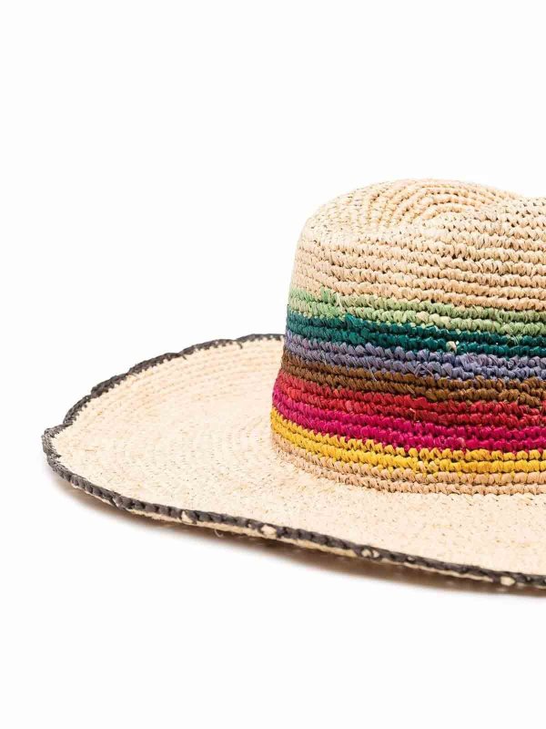 PAUL SMITH: cappelli online - Raffia Fedora Hat