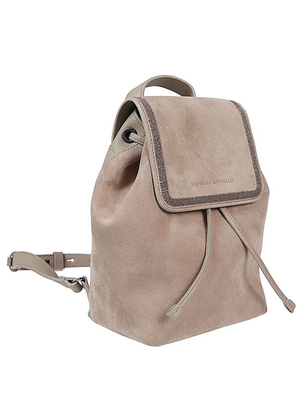 The Best Shops BRUNELLO CUCINELLI: backpacks - Suede Backpack