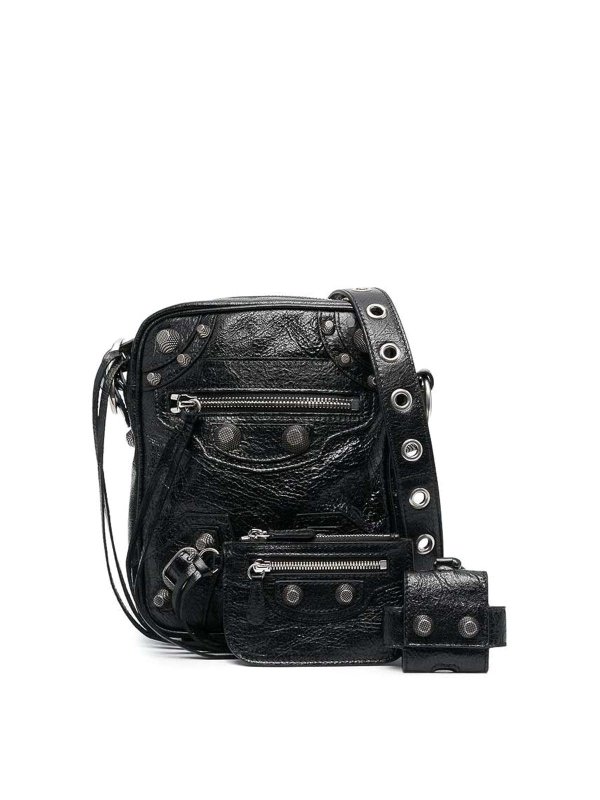 BALENCIAGA: cross body bags - Le Cagole Leather Crossbody Bag