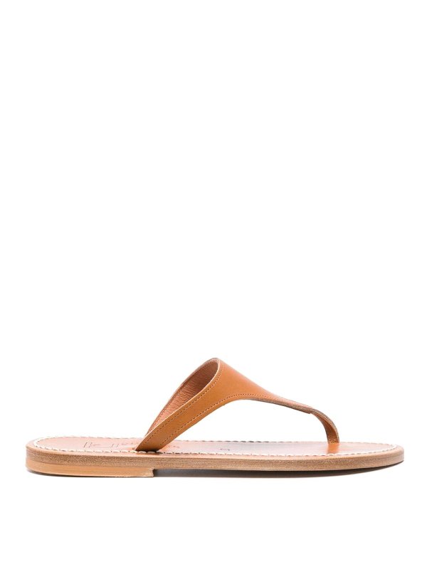 K JACQUES ST TROPEZ: サンダル - サンダル - ブラウン