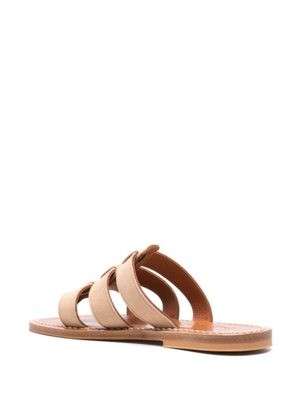 K JACQUES ST TROPEZ: mules shoes online - Dolon Leather Flat Mules