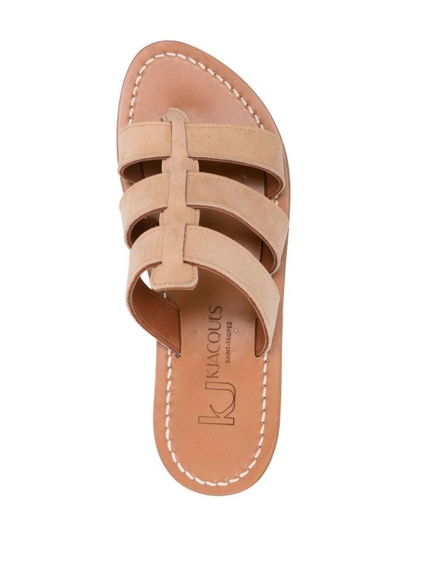The Best Shops K JACQUES ST TROPEZ: mules shoes - Dolon Leather Flat Mules