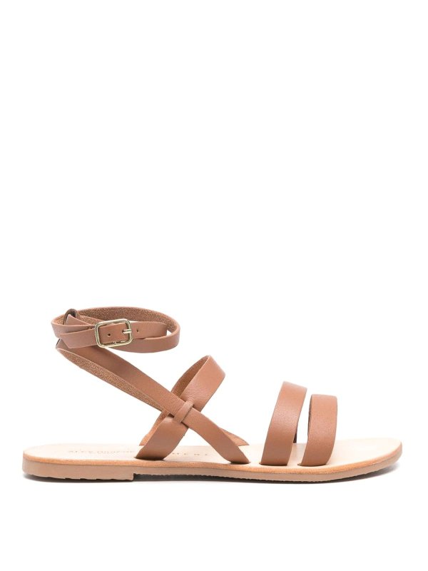 MANEBI: sandals - Gladiator Leather Sandals