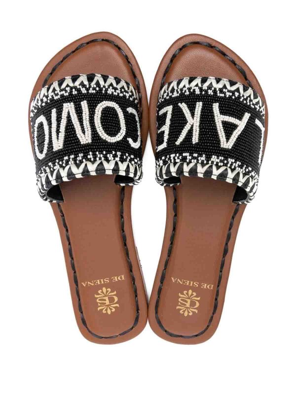 DE SIENA: sandals online - Lake Como Beads Flat Sandals