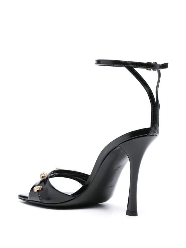 GIVENCHY: sandals online - Stitch Leather Sandals