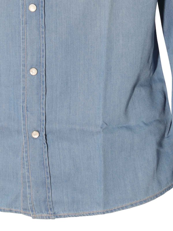 Cotton denim Shirt shop online: BRUNELLO CUCINELLI