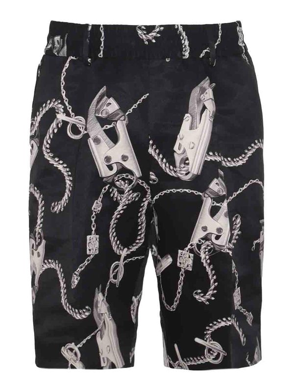 BURBERRY: トラウザーショーツ - ショートパンツ - 黒