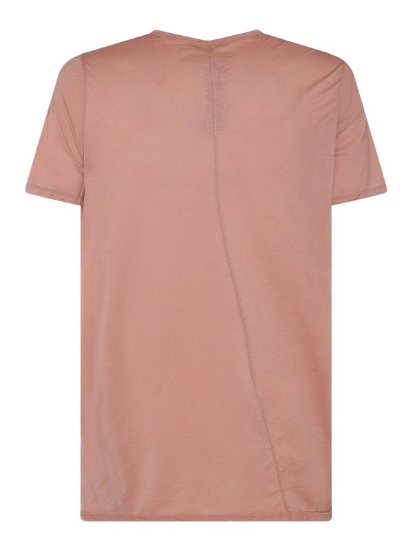 RICK OWENS: t-shirts online - Pink Cotton T-Shirt