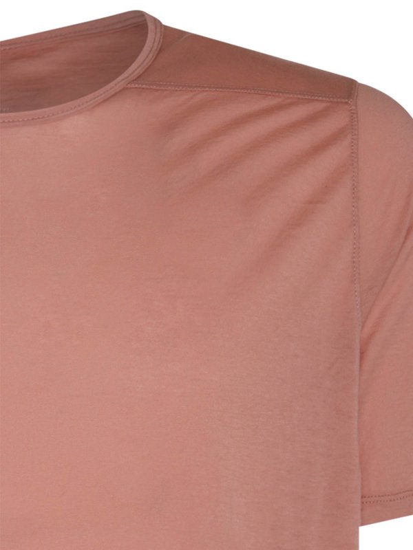The Best Shops RICK OWENS: t-shirts - Pink Cotton T-Shirt