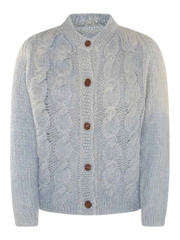 Maison Margiela: カーディガン - カーディガン - ブルー