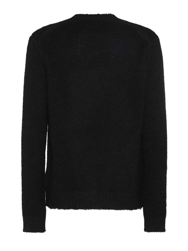 JIL SANDER: Pull col rond online - Pull Col Rond - Noir