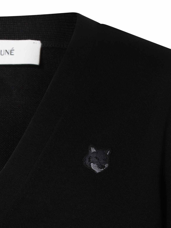 The Best Shops MAISON KITSUNÉ: クルーネック - クルーネック - 黒