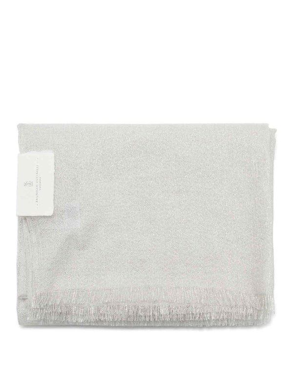 BRUNELLO CUCINELLI: スカーフ - スカーフ - 銀
