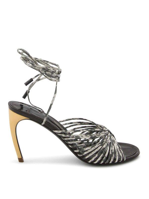 FERRAGAMO: サンダル - パンプス - ダークブラウン