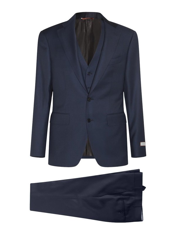 CANALI: Vestidos de gala - Traje - Azul