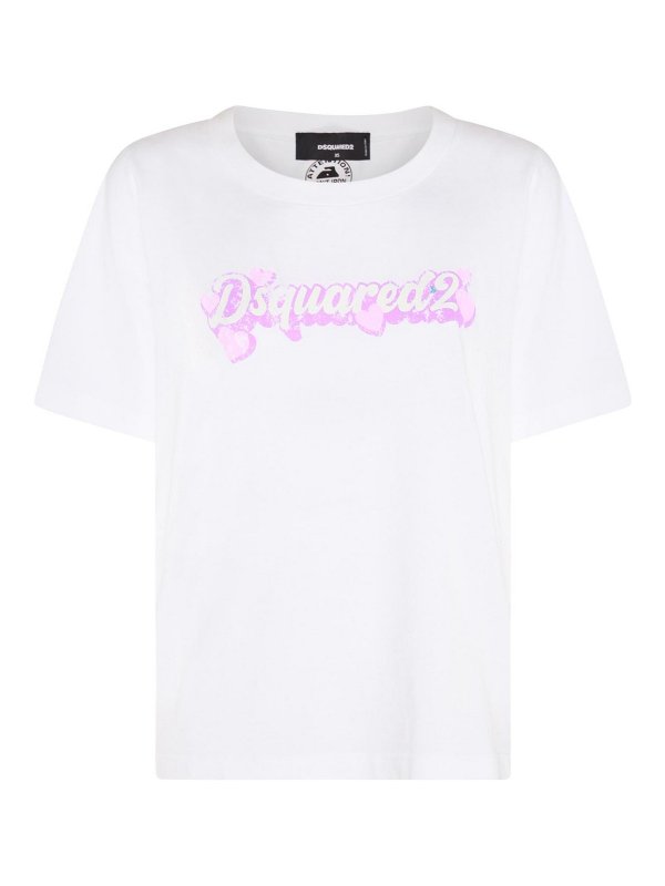 DSQUARED2: T-shirts - T-Shirt - Blanc
