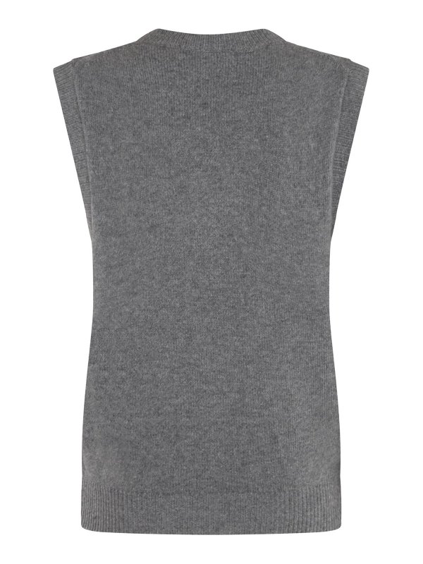 KENZO: crew necks online - Grey Wool Jumper